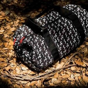 Not Dead Yet or HVlll Rune Black and White Duffel Bag NWT